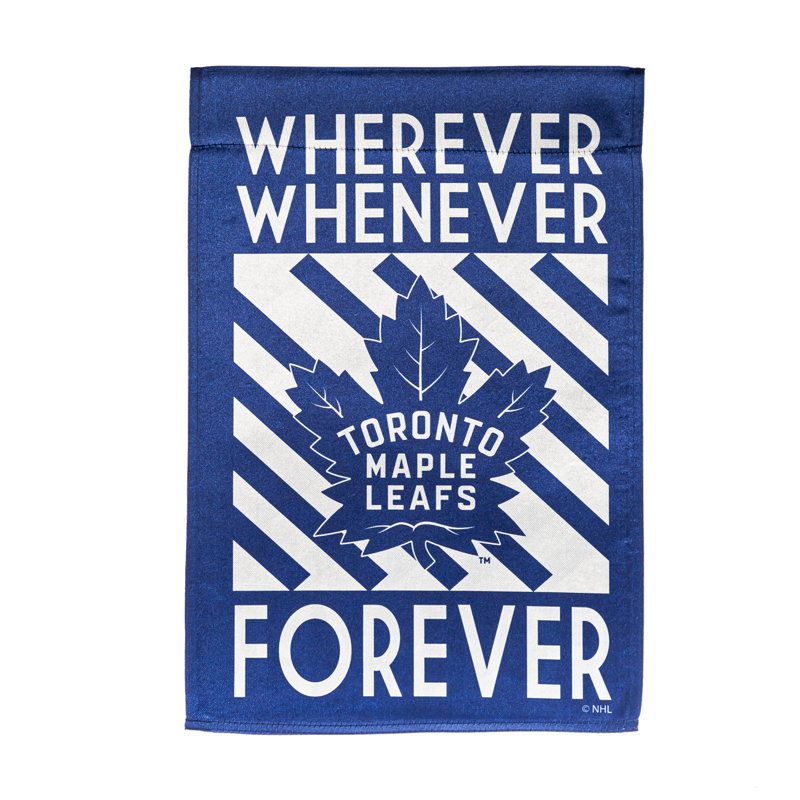 Drapeau de jardin en polyester 18 x 12,5 po Toronto Maple Leafs de Toronto