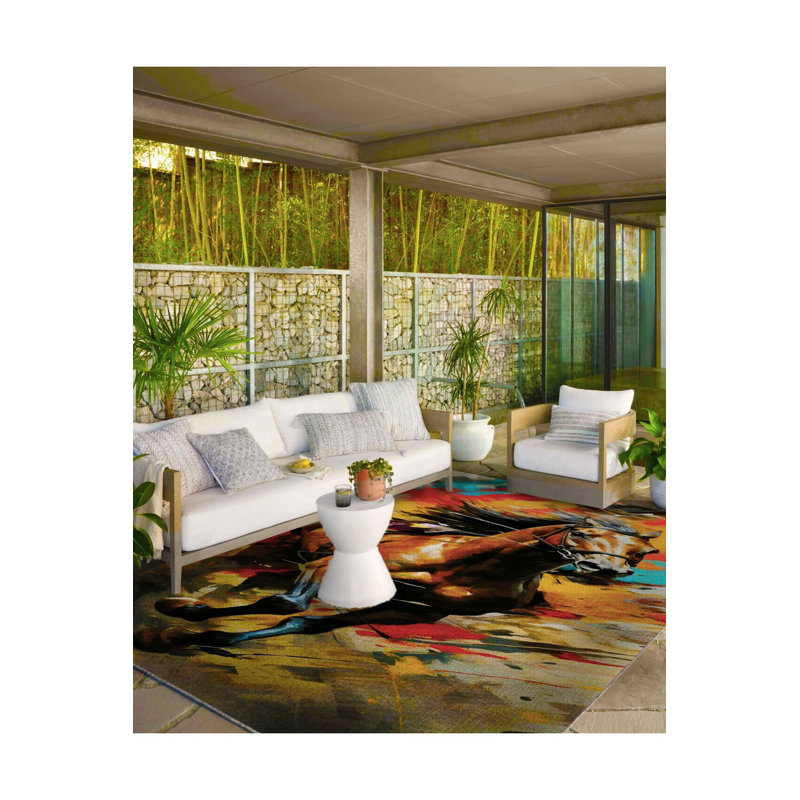 Tapis coloré lavable à la machine, Tapis de couloir 3 pi 3 po x 9 pi 10 po