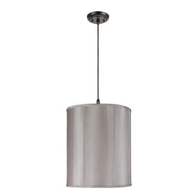 Luminaire suspendu cylindrique unique 2 lumières Raina