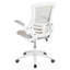 Mid-Back Mesh Swivel Ergonomic Task Office Chair with Flip-Up Arms-364075254-364075249