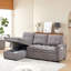 Canapé inclinable de 71,3 po, canapé-lit escamotable avec ports de chargement USB et tape-c, canapé modulaire en L avec rangement inclinable et rangement avec accoudoirs latéraux, canapé confortable pour le salon-413523533