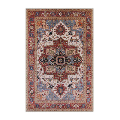 Tapis oriental brun / rouge / bleu Guerneville