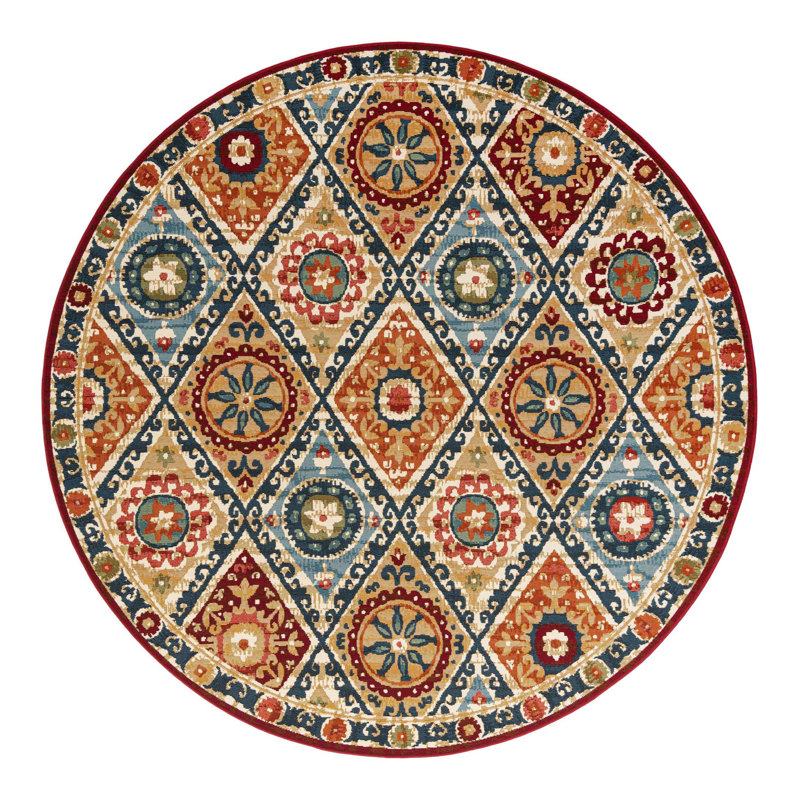 Aura Hower Indoor/Outdoor Area Rug, Round 7'10"
