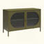 Large armoire d'appoint 2 portes avec verre cannelé-558952526