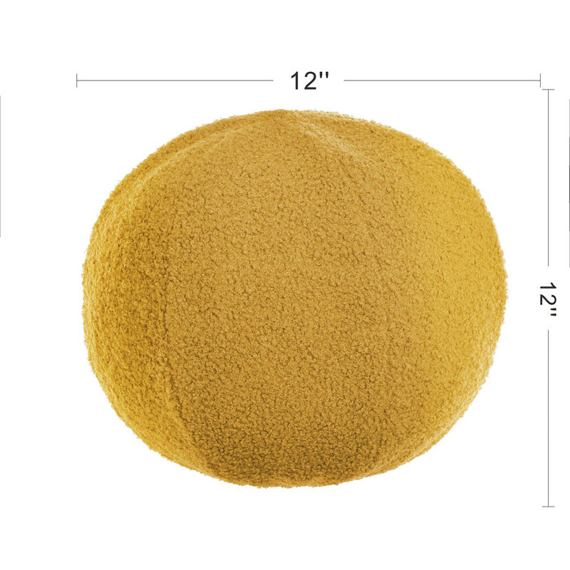 Sphere Plush Dann Foley Lifestyle - Sphere Plush Pillow - Marigold Yellow, Marigold Yellow