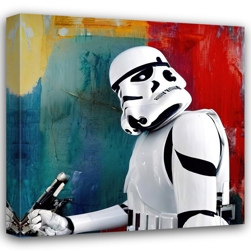 «Stormtrooper Three» par Stephen Chambers, impression sur toile tendue, L 15 po x H 15 po