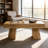 Wooden Dining Table,Rectangular Center Table,Spacious Coffee Table