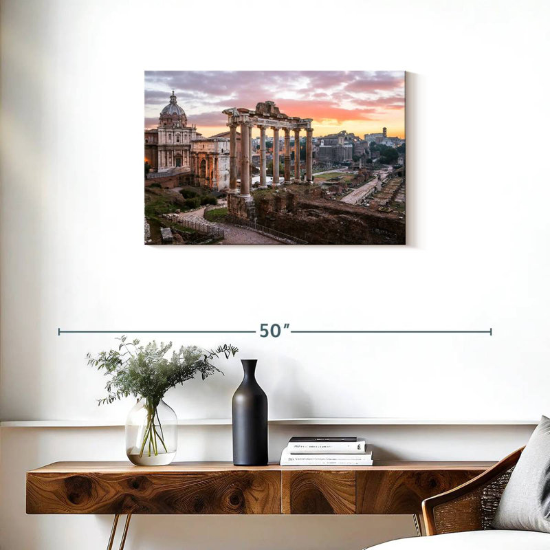 Ravi Roman Forum At Dawn, 20" H x 30" W