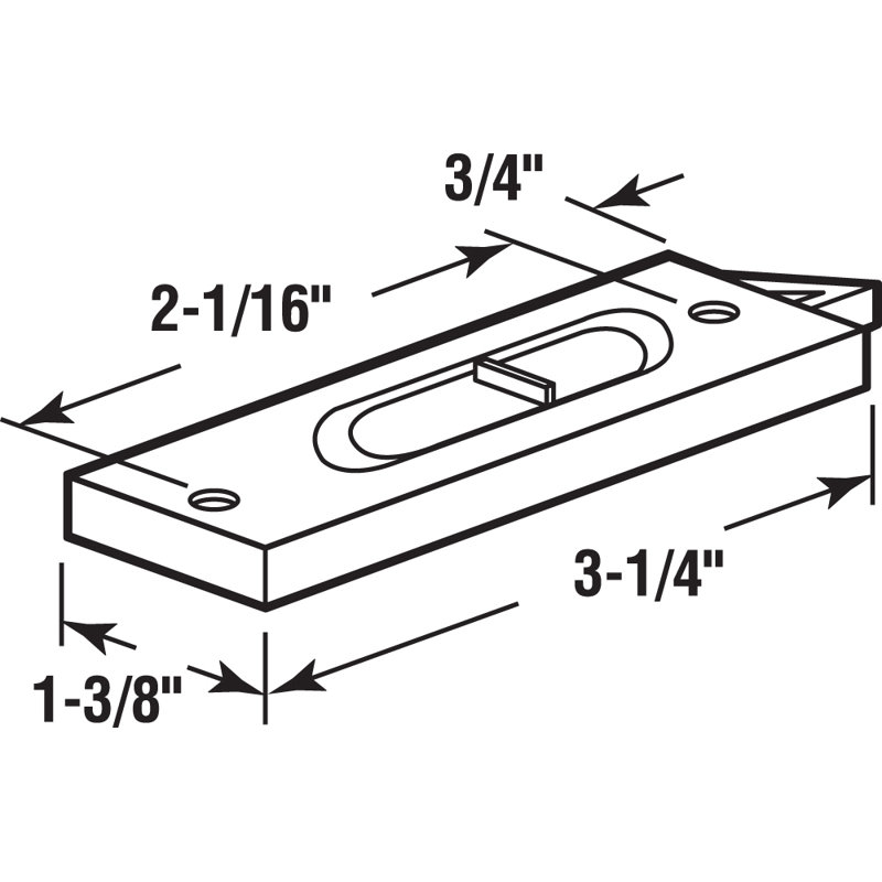 Prime-Line 3-1 / 4 po, plastique blanc, loquet à ressort (1 paire)