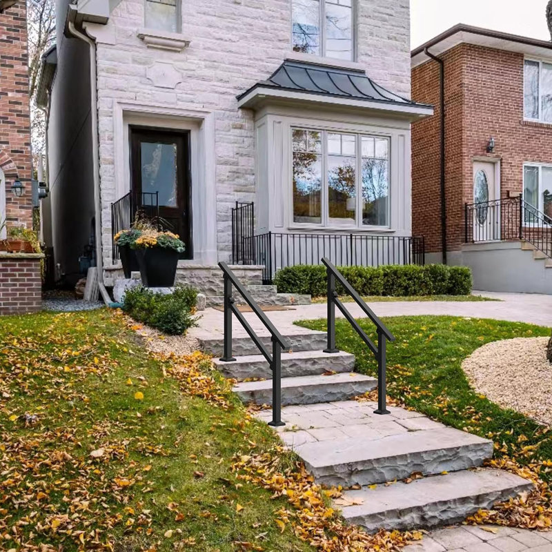 Handrails for Outdoor Steps, 39" H x 40.3" W x 10" D