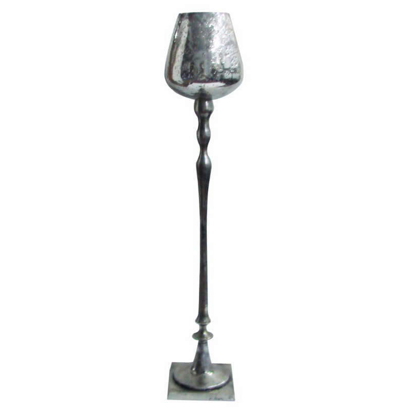 Chandelle en métal, H 32,5 po x l 7 po x P 7 po