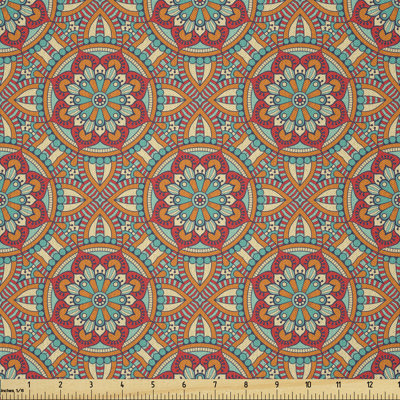 Davut Oriental Flower Blooming Petals Multi-Purpose Fabric