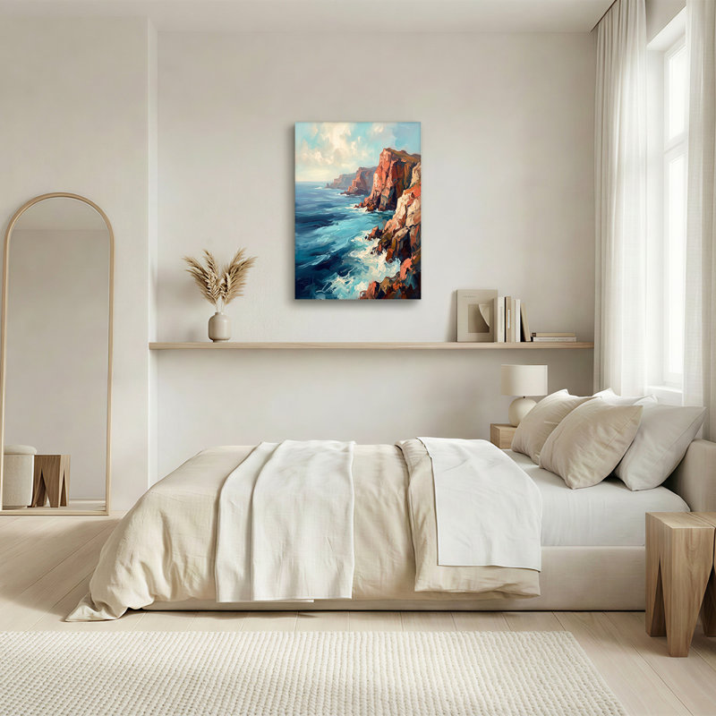 Art mural sur toile Sunlit Red Rock, H 20 po x l 30 po