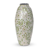 Capraia Coast Large Floral Vase, Mother Of Pearl