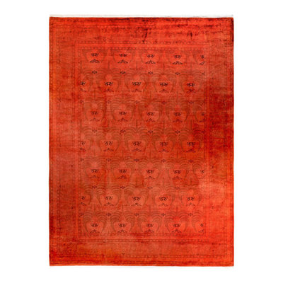 Holsworth One-of-a-Kind 9'2" X 12'4" New Age Wool Area Rug Orange