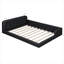 Lit plateforme tapissier avec 2 lampes de lecture-95847607