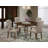 5 Piece Dining Set Includes a Rectangle Dining Room Table with Dropleaf and 4 Dark Khaki Linen Fabric Upholstered Chairs, Mahogany-1441898414-1428205751-1428205752