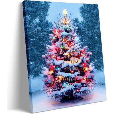 Merry Christamas - Unframed Painting on Canvas -  The Holiday Aisle®, F8DB02CD78884A7D92CE6C5724AA3E4F