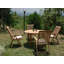 Mike Outdoor 5 - Piece Teak Dining Set