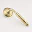 Pomme de douche double - pluie de 8 po et système portatif au fini or brossé élégant-117439730