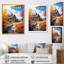 Fall Retreat Cottage Landscape 3 - Art mural paysage-195682657-195682645