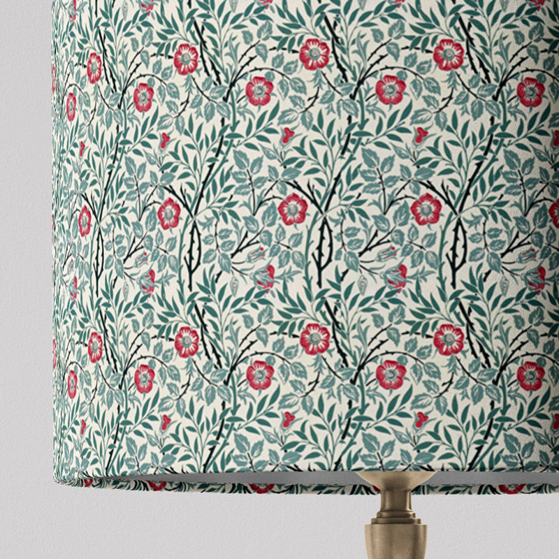 Abat-jour William Morris, H 12 po x l 10 po x P 10 po