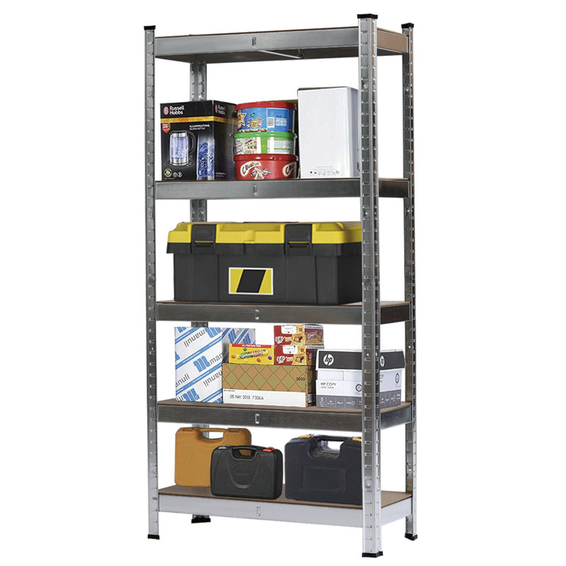 Iylan Steel Storage Rack, 11.81" H x 59.05" W x 27.55" D, Silver