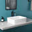 Davivy 19" Rectangular Ceramic Bathroom Vessel Sink Counter Top Sink White