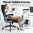 Big and Tall  Ergonomic Executive Office Chair With Adjustable Lumbar Support and Armrest,400LBS-1793054554