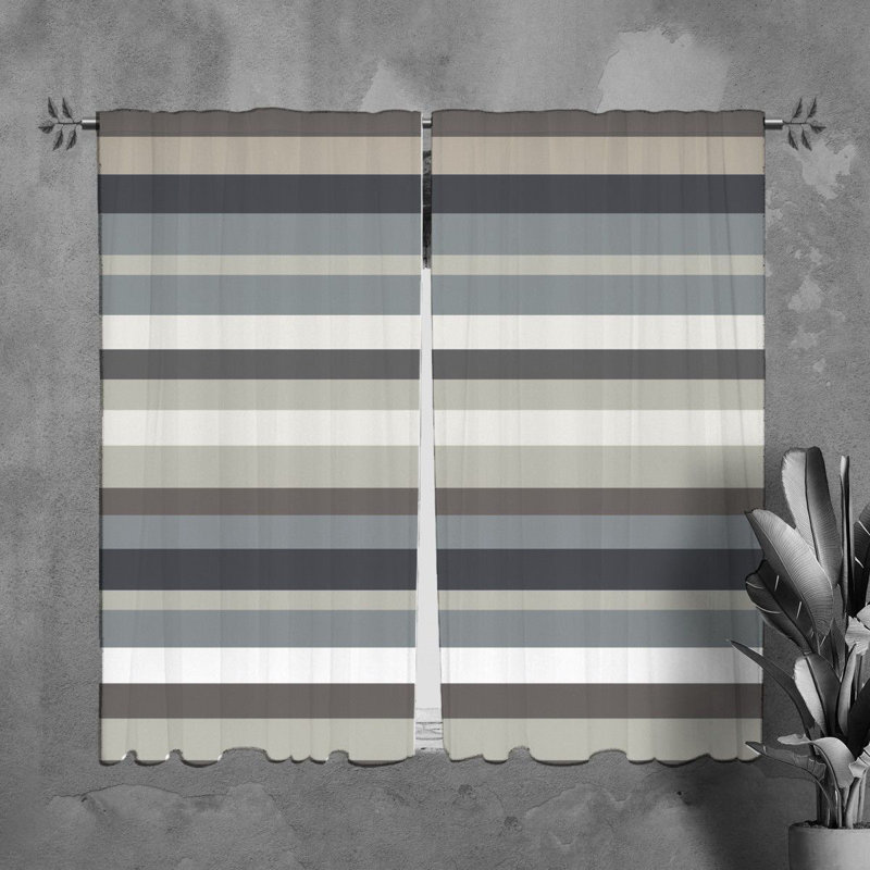 Paire de rideaux obscurcissant en polyester Zinta, L 20 po x L 61 po