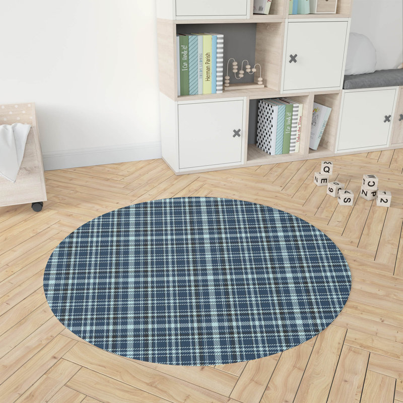 Tapis de jeu Rocky Tartan, Marine