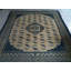 Antique Room Size White and Blue Color Mongolian Medallion Rug