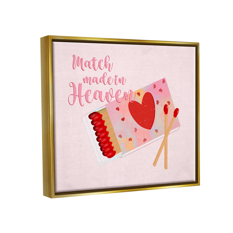 «Match Made In Heaven Romantic Matchbook» par Ashley Singleton - impression, H 17 po x l 21 po x P 1,7 po