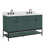 Avanity Paisley 60 in. Vanity Combo in Everglade Green finish with Cala White Engineered Top