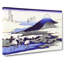 Sagami Province by Katsushika Hokusai - Wrapped Canvas-55324339