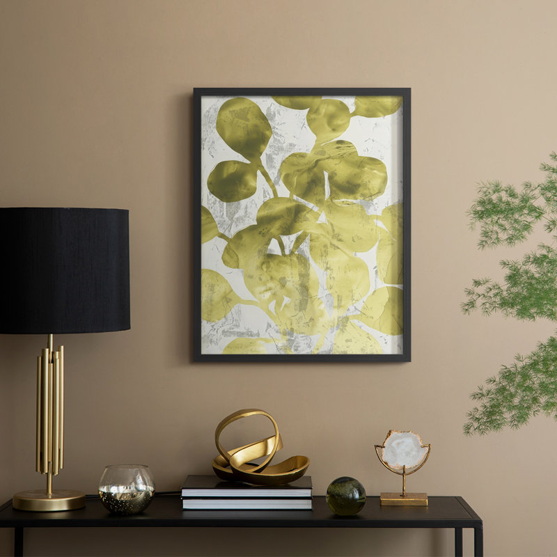 «Green Leaf Shimmer I», Noir, noir, noir, noir, H 15 po x l 12 po