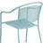 Chanea Curved Back Steel Patio Arm Chair-1554227617