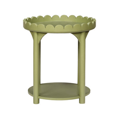 Madeline Scalloped Round Side Table