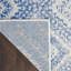 Tapis géométrique bleu / blanc-1449104965