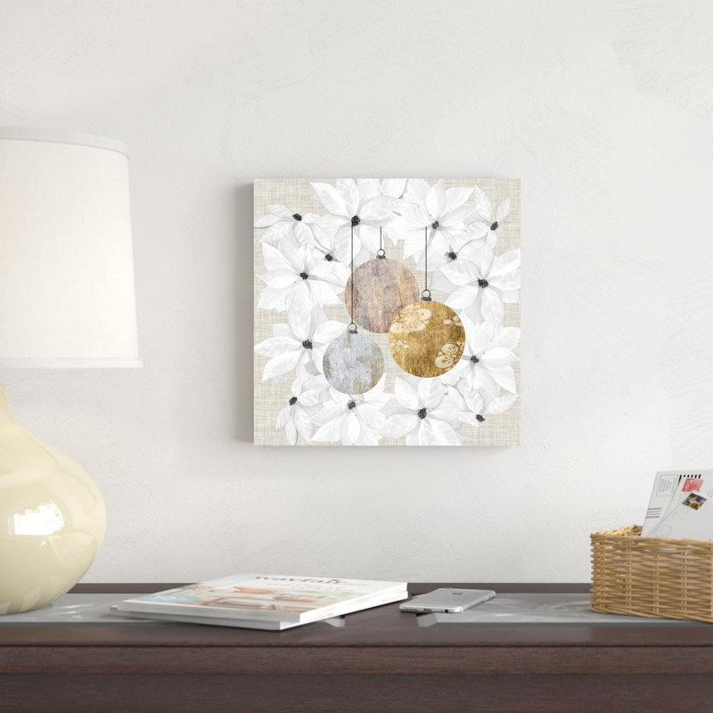 Soph sophistiqué «Christmas IV» par Grace Popp - impression sur toile tendue, H 12 po x l 12 po x P 1,25 po