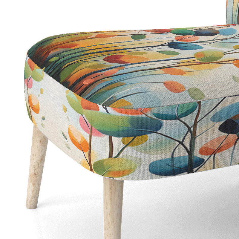 Chaise d'appoint Abstract Botanicals, Side Chair Armless