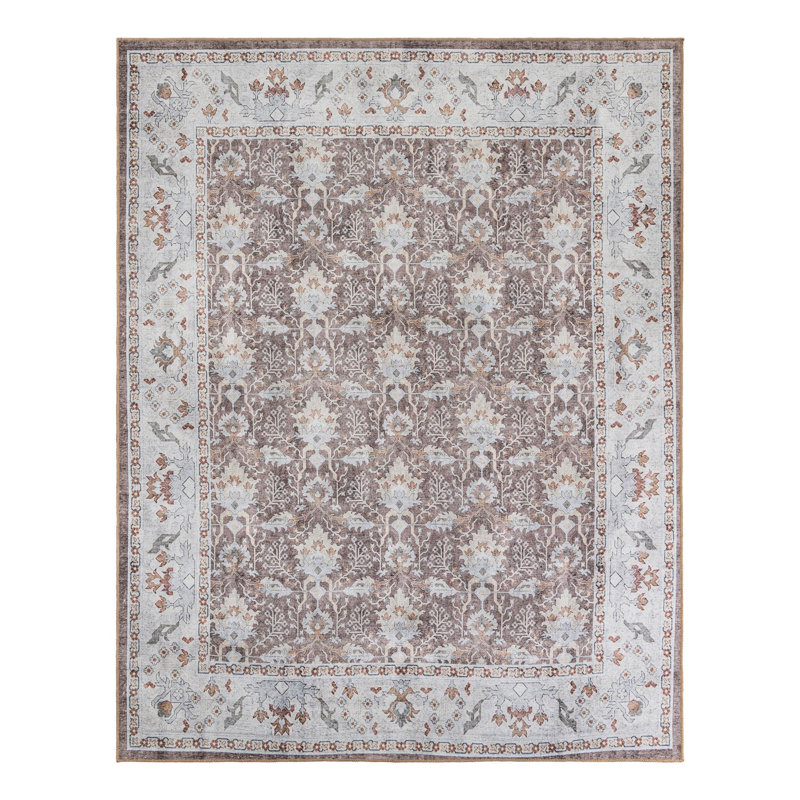 Makensley Performance Chenille Floral Indoor Rug, Rectangle 7'10" x 10'