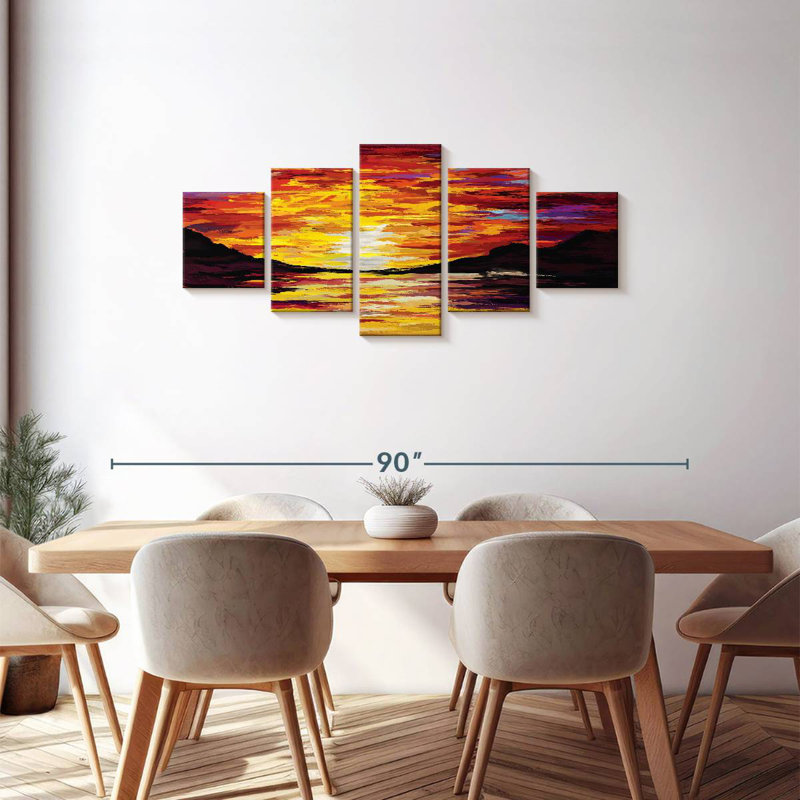 Haleyville Sunset Acrylic, 30" H x 68" W