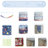 Twin Metal Junior Loft Bed with Slide, Curtain Set, Super Hero, House-Style for Kids Red/Blue-408213042