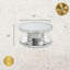 Table basse ronde de 40 po en miroir transparent Ken Design