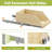 Rashun Pull Out Cabinet Organizer with Extension Rail Slides, Hard Close Pull Out Shelf with U Bracket-881442363