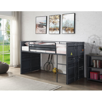 Lit mezzanine simple avec glissade Cordelia