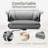 Ergonomic Faux Leather Home Office Chair-1840631453