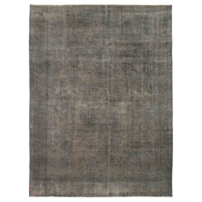 Tapis sarcelle à transition de couleur 9 pi 3 po x 12 pi 7 po