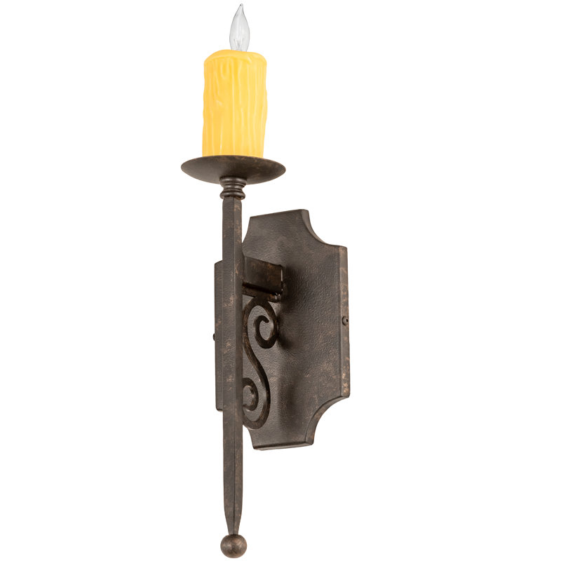 Rustic Lodge 1 - Light Candle Wall Light